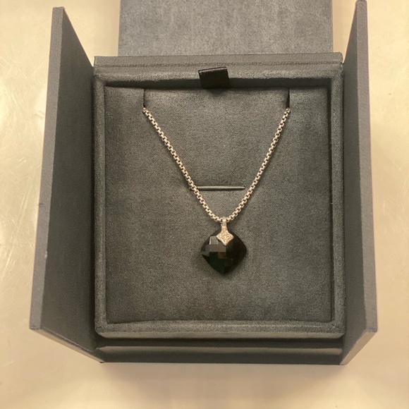 David Yurman Black Onyx & Diamond Necklace - Picture 9 of 9